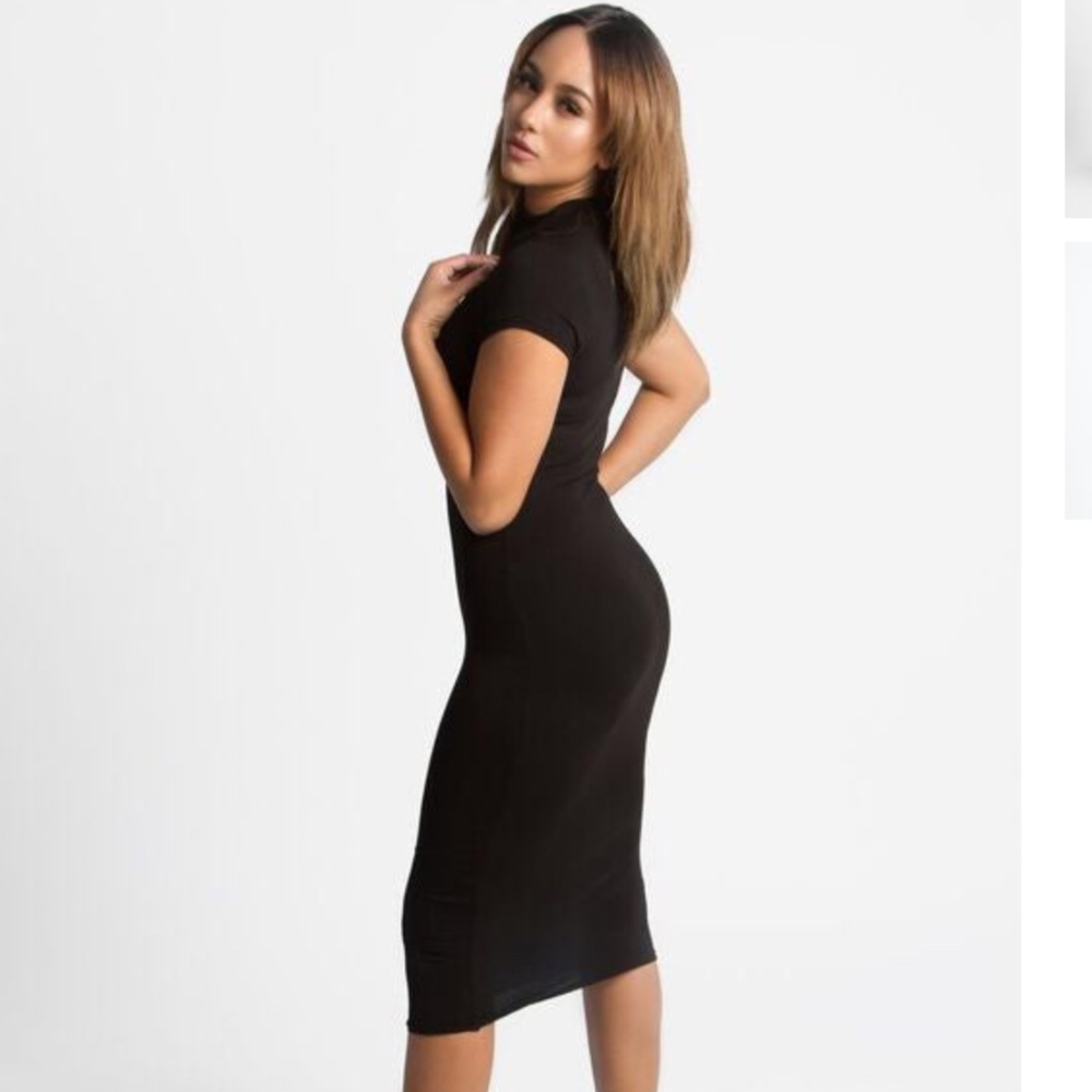 H&M body on black dress  midi S